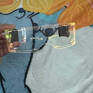 Futuristic Clear Visor Glasses